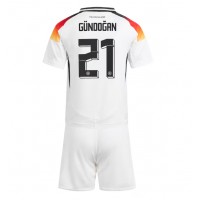 Camiseta Alemania Ilkay Gundogan #21 Primera Equipación Replica Eurocopa 2024 para niños mangas cortas (+ Pantalones cortos)